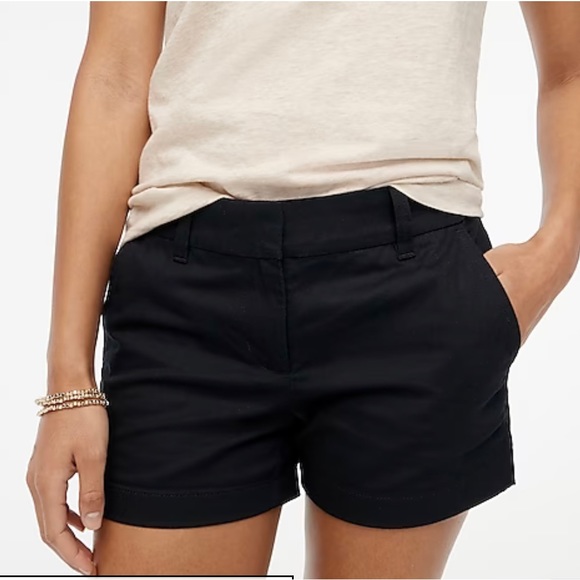 NWT J. Crew Black Shorts 3.5” - Picture 1 of 4